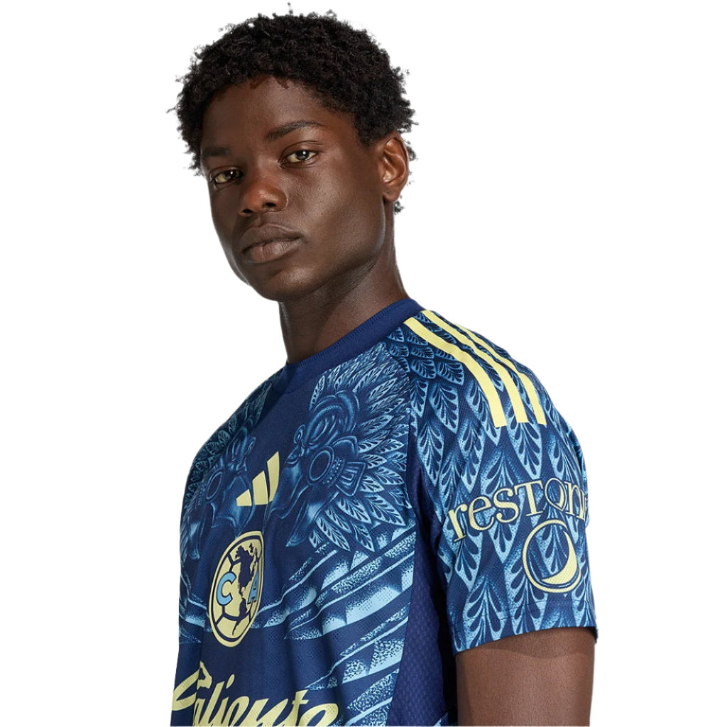adidas Men's Club América 25/26 Authentic Away Jersey (Blue)