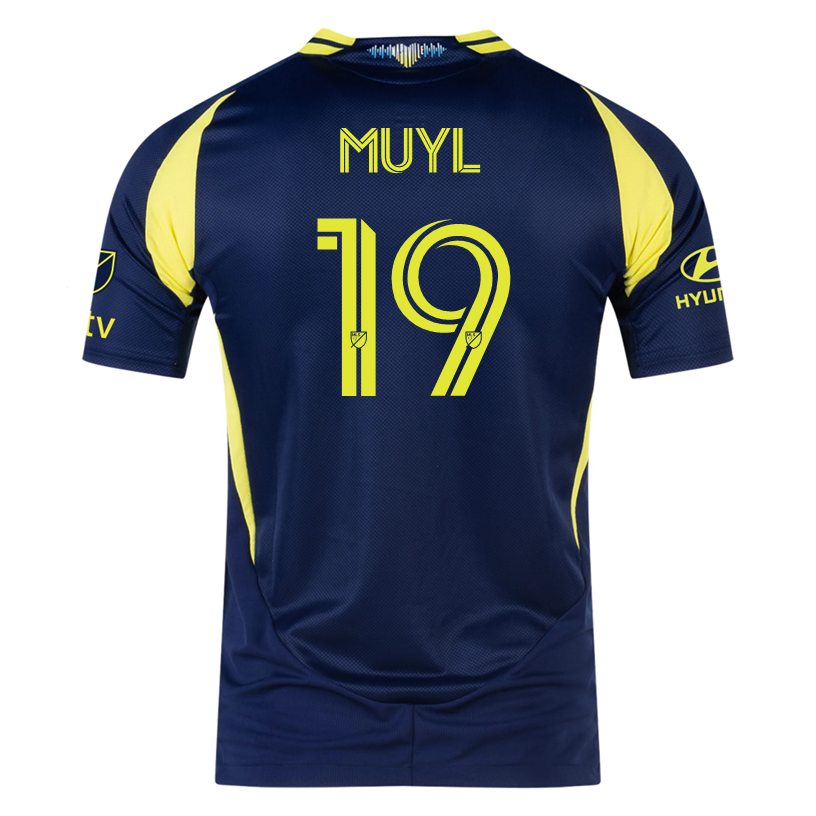 adidas Nashville Authentic Alex Muyl Away Jersey w/ MLS + Apple TV 25/26 (Tena Blue)