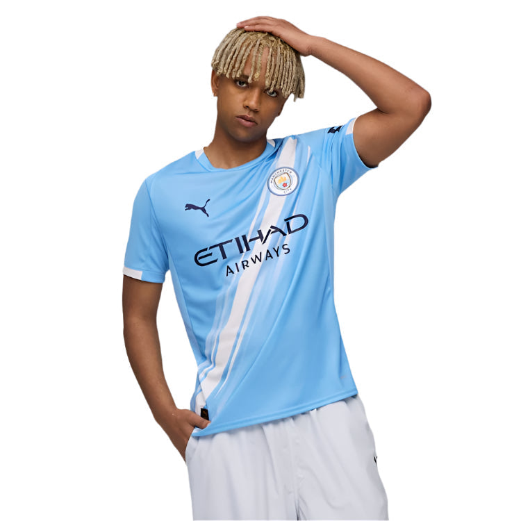 Puma Mateo Kovacic Manchester City Home Jersey 25/26 w/ EPL + Sponsor Patch (Team Light Blue/Puma White)