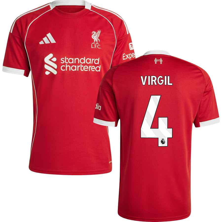 Liverpool Home #4 VIRGIL Jersey 2025/26 Adults