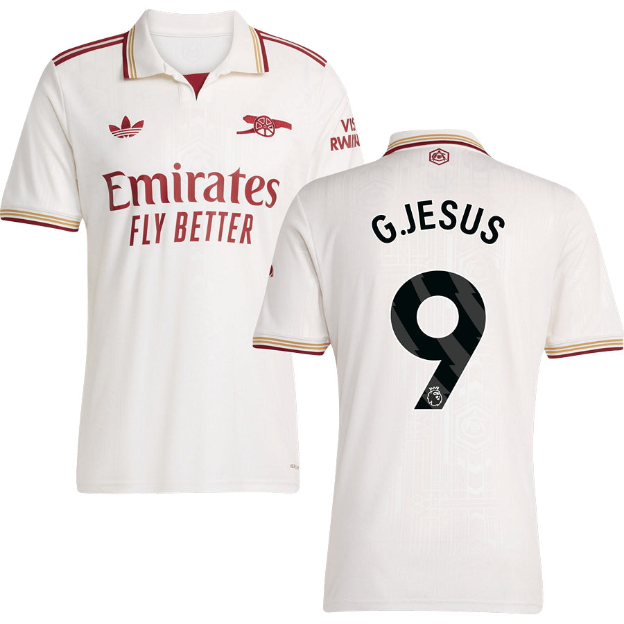Arsenal Third Jersey #9 G.JESUS 2025/26 Adults