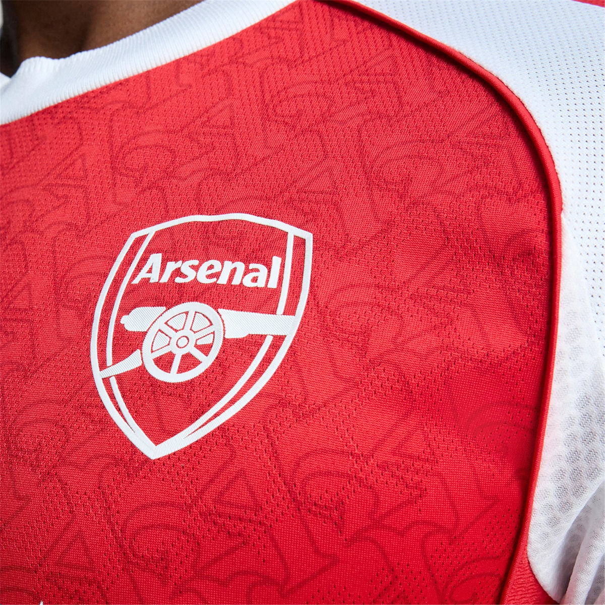 adidas Fabio Vieira Arsenal FC Authentic Home Jersey 25/26 w/ EPL Patch (Better Scarlet/White