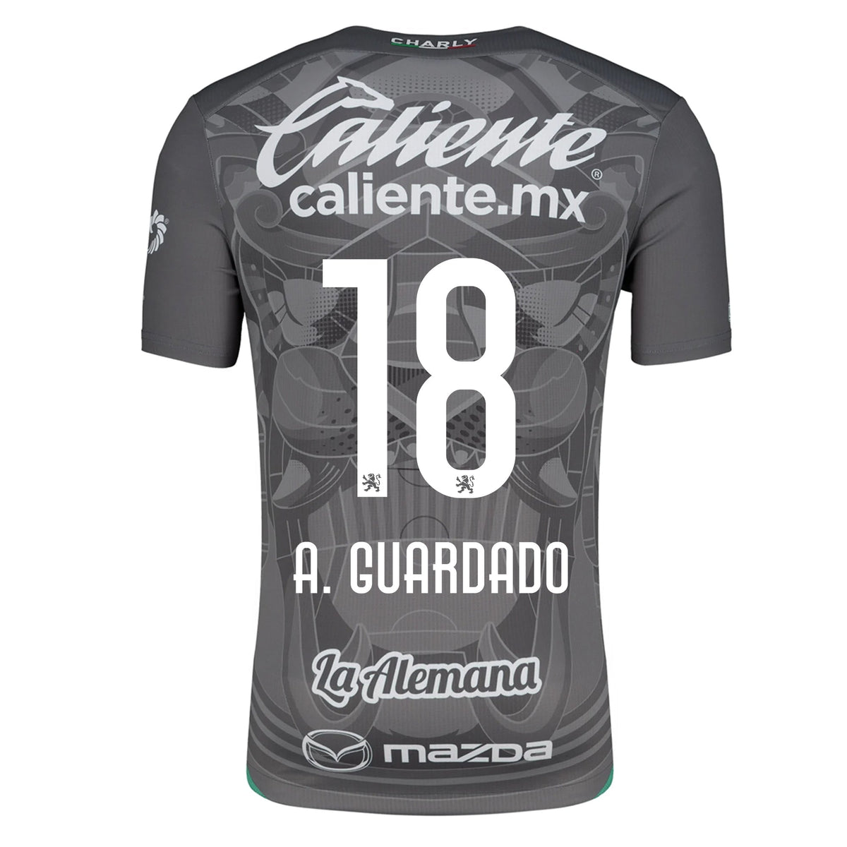 Charly Andres Guardado Leon Third Jersey 24/25 (Grey/Green)