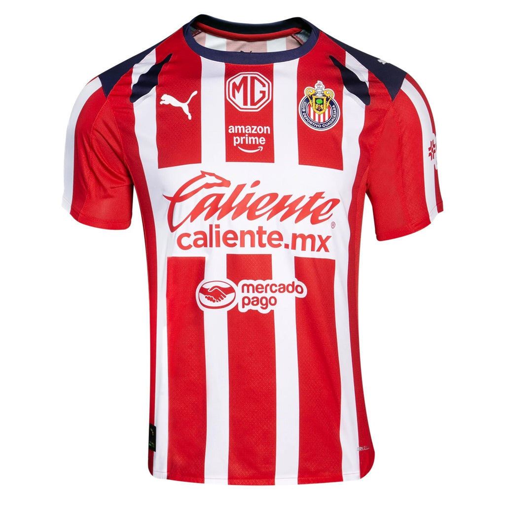 Puma Cade Cowell Men's Chivas De Guadalajara Home Jersey 25/26 (Puma Red/White)