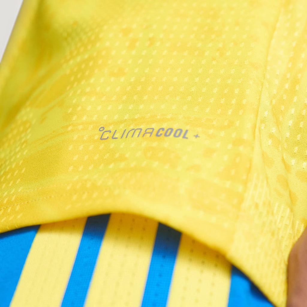 adidas Men's James Rodriguez Colombia 2026 Authentic Home Jersey (Impact Yellow)