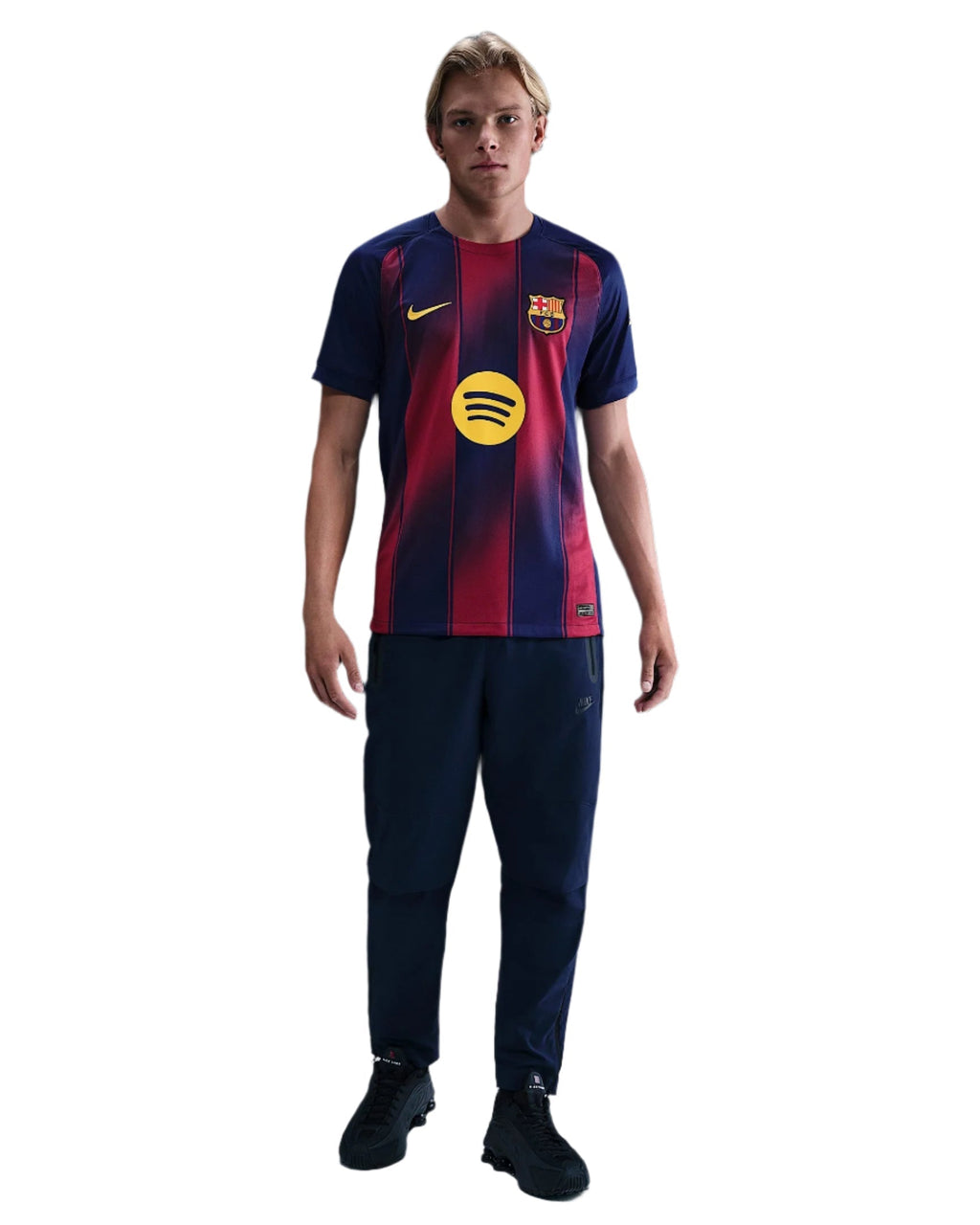 Nike Eric Garcia FC Barcelona Home Jersey 25/26 w/ Champions League Patches (Deep Royal Blue/Midwest Gold)