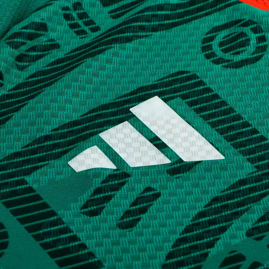 adidas Men's H. Herrera Mexico Long-Sleeve Authentic Home Jersey 2026 (Bold Green)