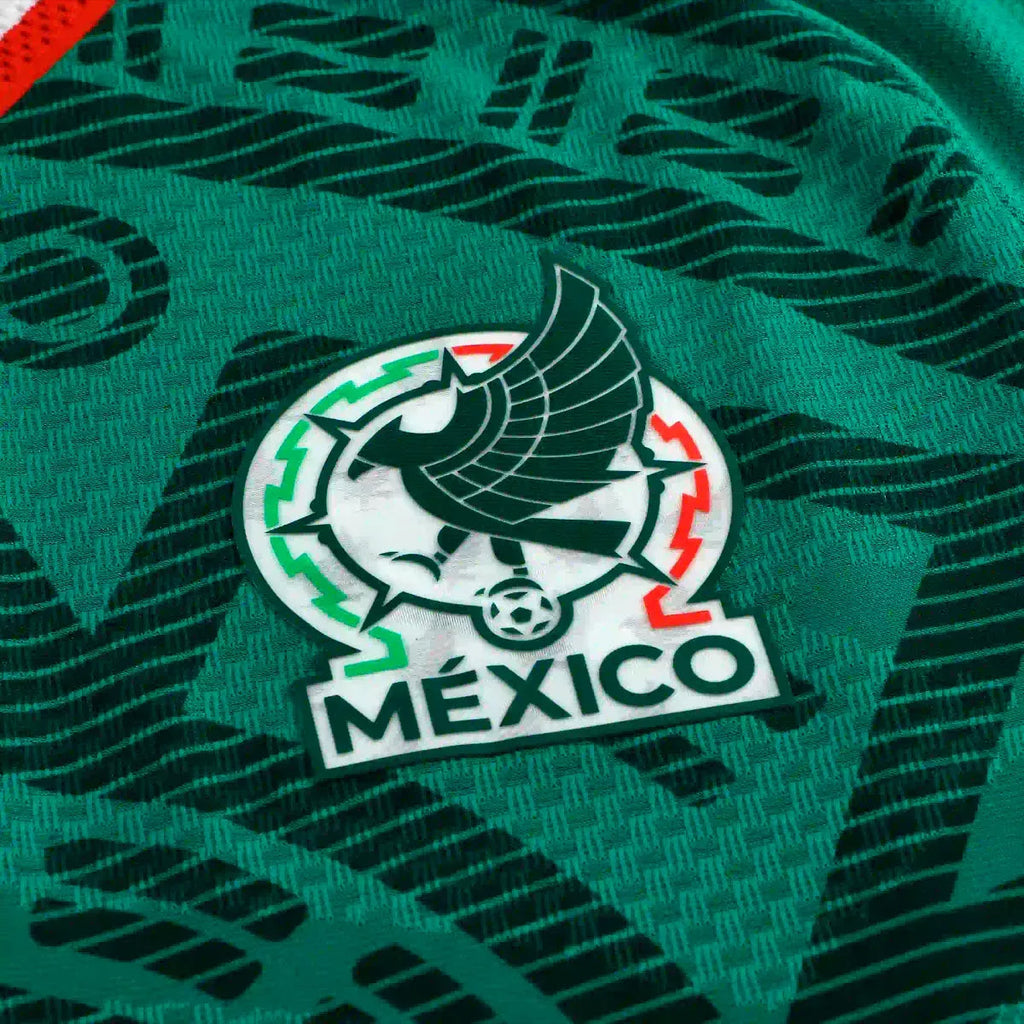 adidas Men's J. Orozco Mexico Long-Sleeve Authentic Home Jersey 2026 (Bold Green)
