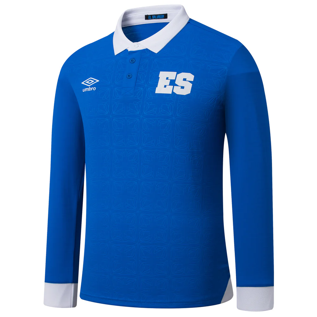 Umbro El Salvador Long Sleeve Home Jersey 25/26 (Royal Blue/White)