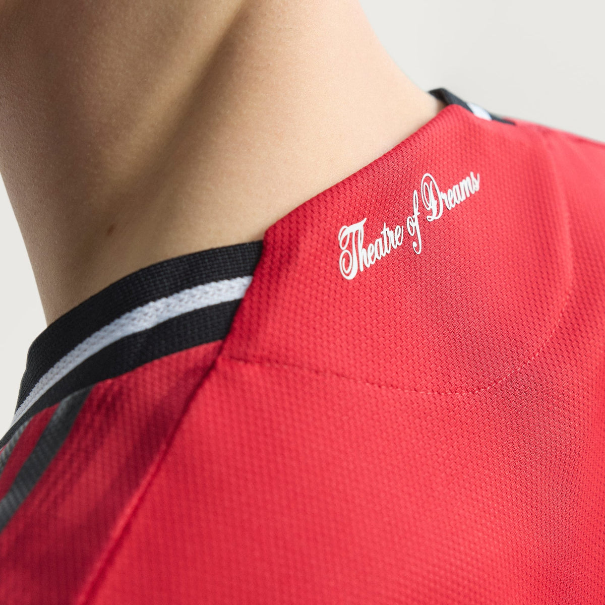 adidas Dalot Men's Manchester United Authentic Home Jersey 25/26 w/ NRFR + EPL Patch (Red)