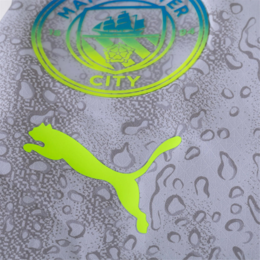 Puma Manchester City Authentic Ait- nouri Third Jersey w/ EPL + No Room For Racism 25/26 (Cool Weather/Pro Green)