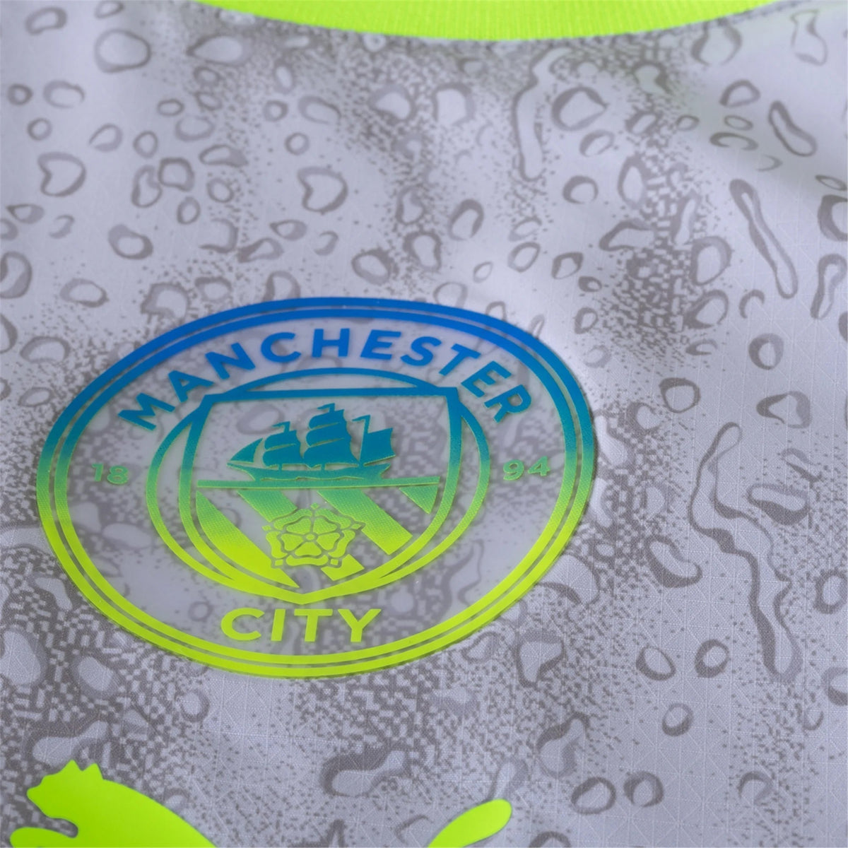 Puma Manchester City Authentic Kovacic Third Jersey w/ EPL + No Room For Racism 25/26 (Cool Weather/Pro Green)