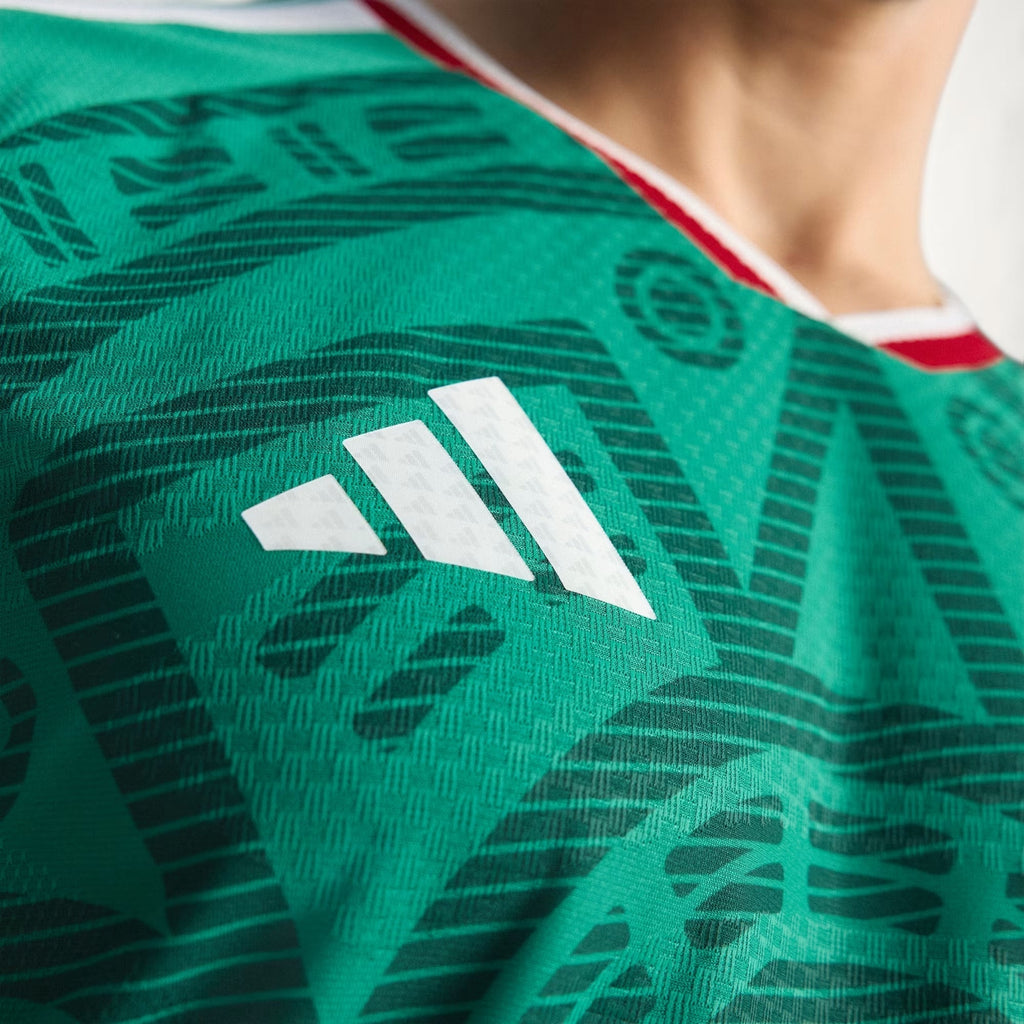 adidas Men's I. Reyes Mexico Authentic Home 2026 World Cup Jersey (Bold Green)