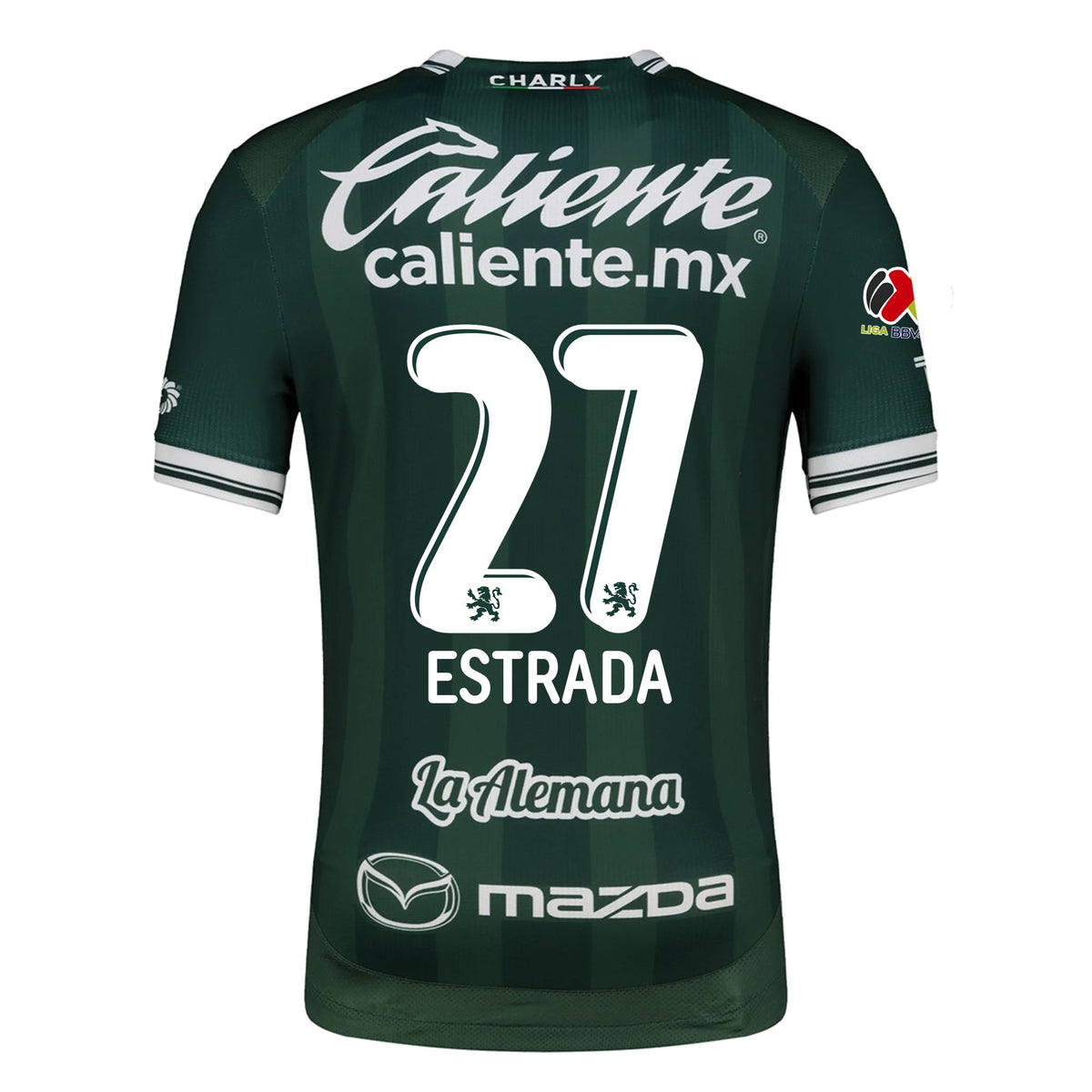 Charly Angel Estrada Men's Leon FC Home Jersey 25/26 w/ BBVA Liga Patch (Green)