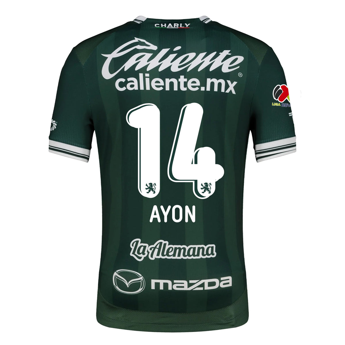 Charly Ettson Ayon Men's Leon FC Home Jersey 25/26 w/ BBVA Liga Patch (Green)