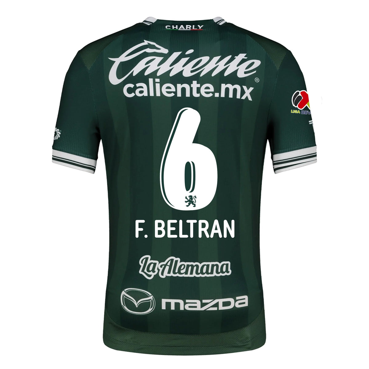 Charly Fernando Beltran Men's Leon FC Home Jersey 25/26 w/ BBVA Liga Patch (Green)
