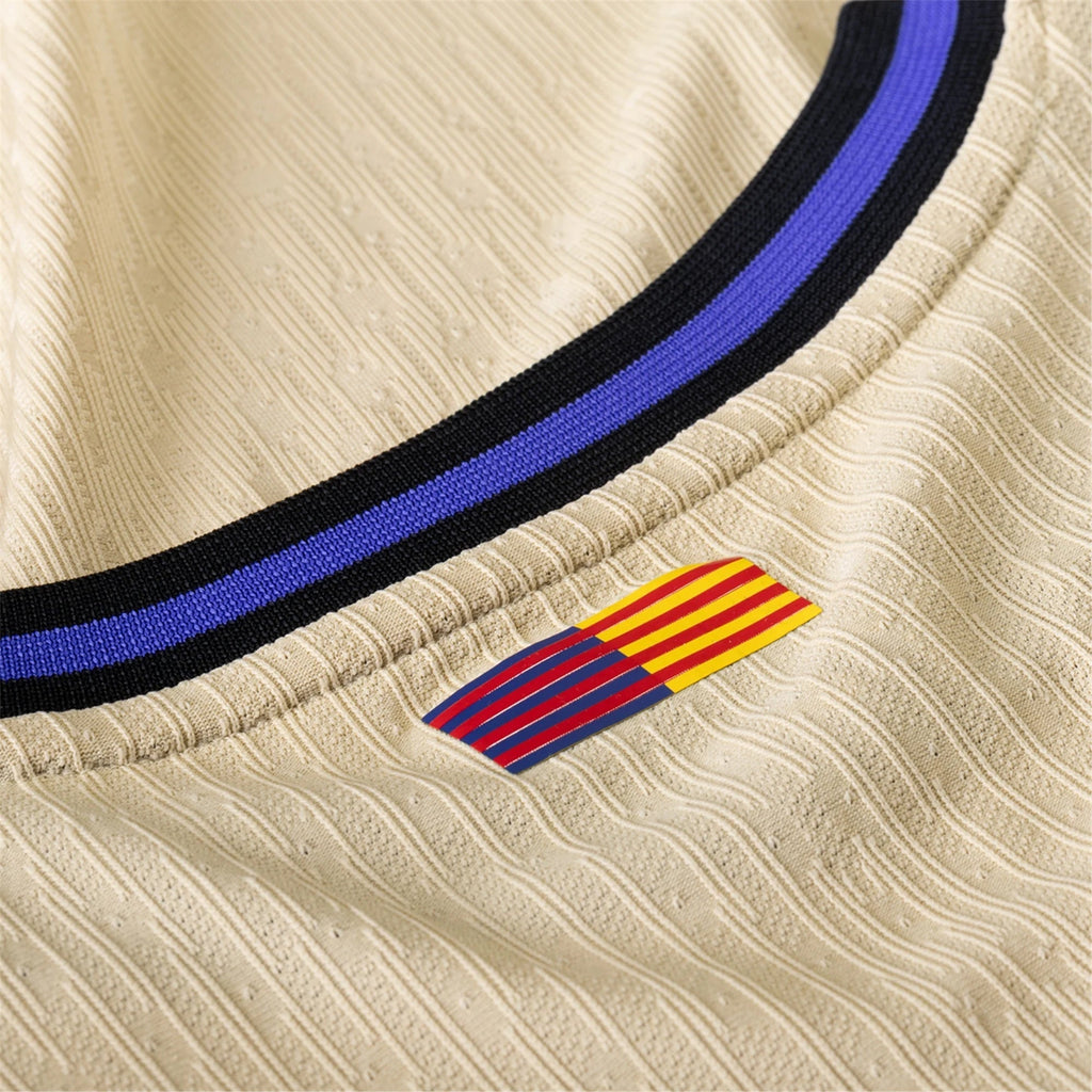 Nike Ronaldinho Men's FC Barcelona Authentic Away Jersey w/ Champions League Patches (Team Gold/Persian Violet/Black)