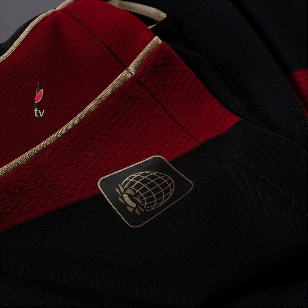 adidas Xande Silva Atlanta United Authentic Home Jersey w/ MLS Patches 25/26 (Red/Black)