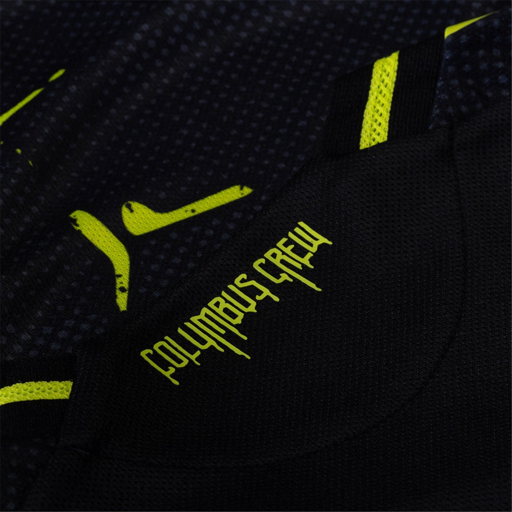 adidas Stanislav Lapkes Columbus Crew Authentic Away Jersey w/ MLS Patches 25/26 (Black/Yellow)