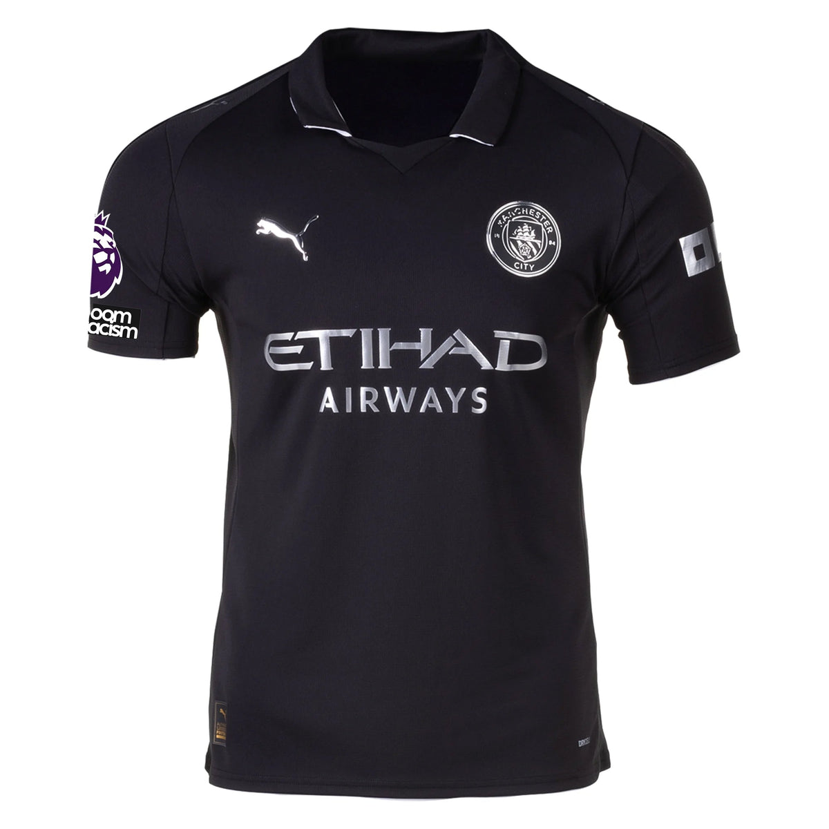 Puma Nico Men's Manchester City Away Jersey 25/26 w/ NRFR + EPL Patches (Puma Black)