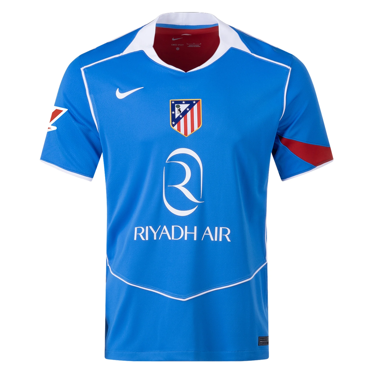 Nike Men's Atletico Madrid Pablo Barrios T90 Third Jersey La Liga Patch 25/26 (Photo Blue/Sport Red)