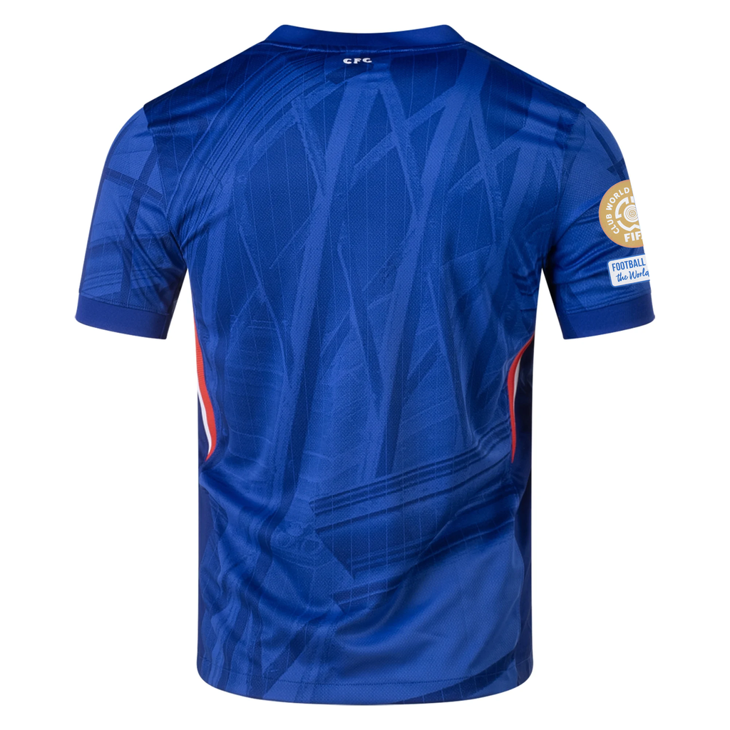 Nike Chelsea Home Jersey w/ Club World Cup Champions Patches 25/26 (Rush Blue/White/Speed Red)