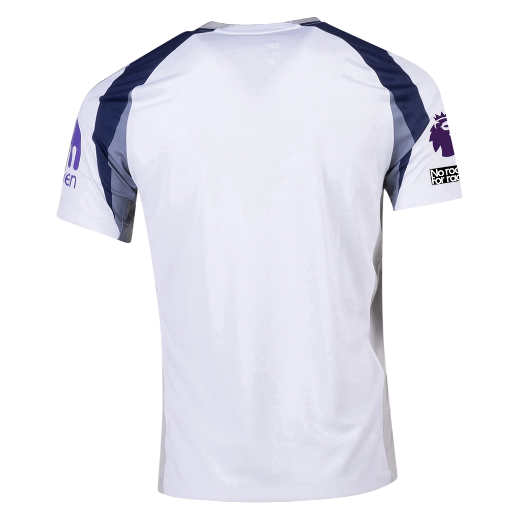 Nike Tottenham Hotspurs Home Jersey w/ EPL + No Room For Racism Patch 25/26 (White/Iron/Binary Blue)