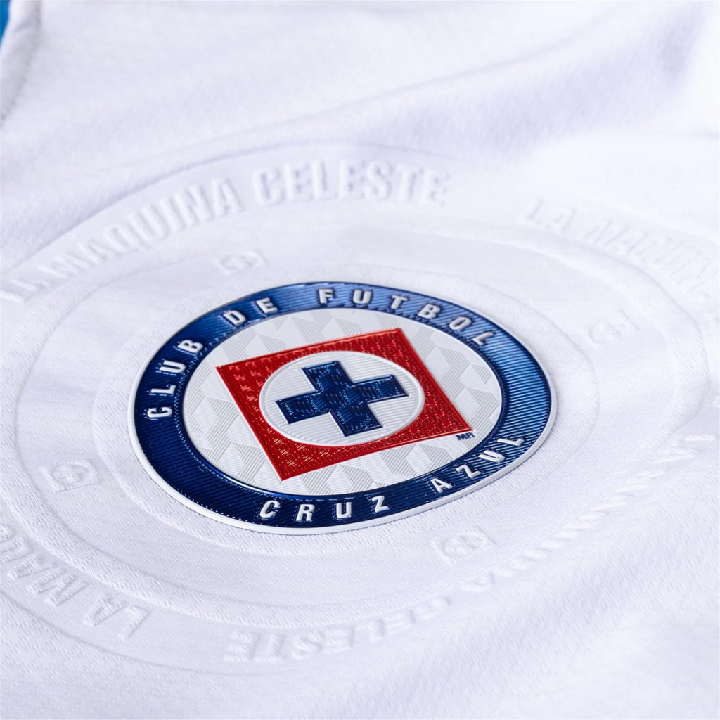 Pirma Carlos Rodriguez Cruz Azul Away Jersey 24/25 (White/Blue)