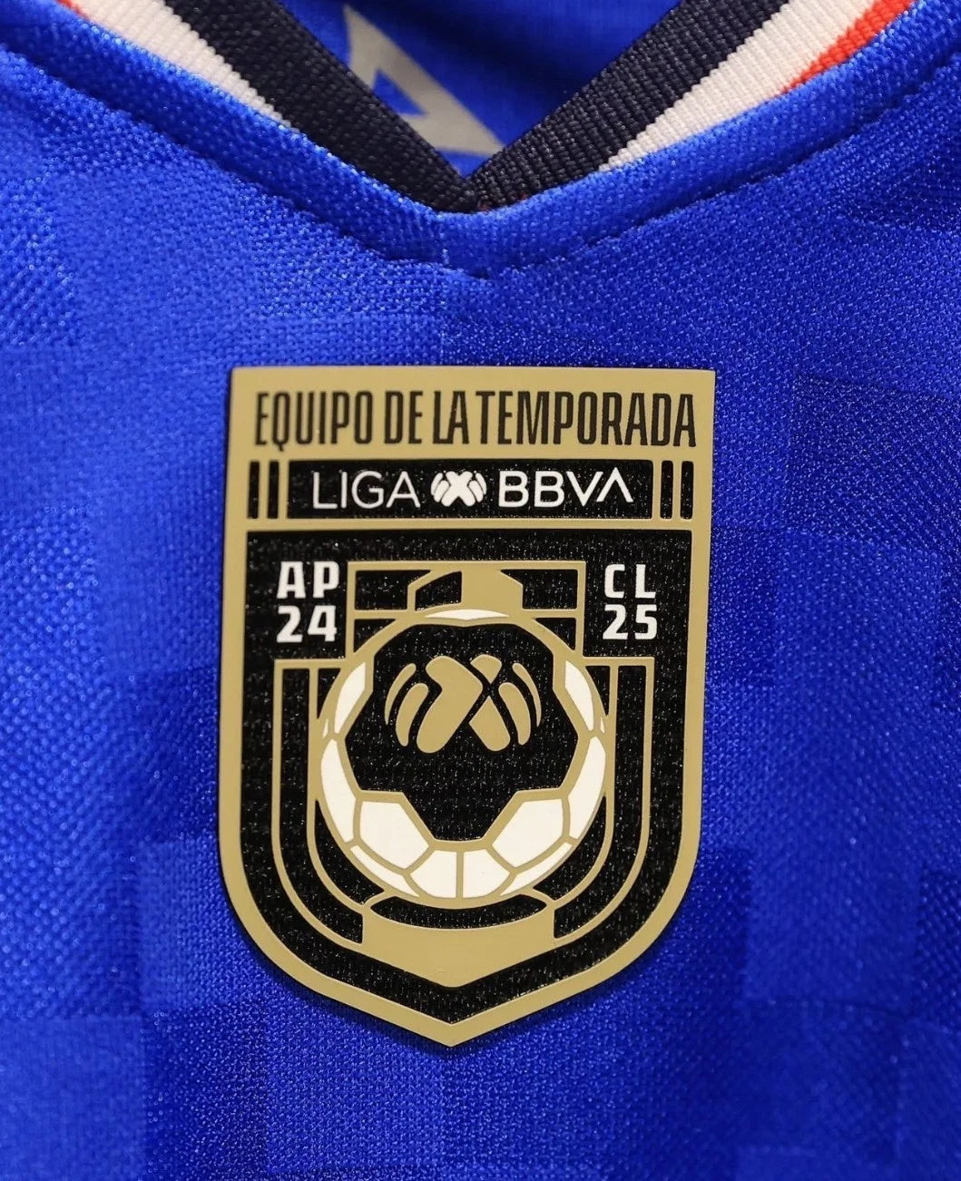 Pirma Men's Cruz Azul Home Jersey 25/26 w/ Champion 9 + Liga BBVA Patches (Blue)