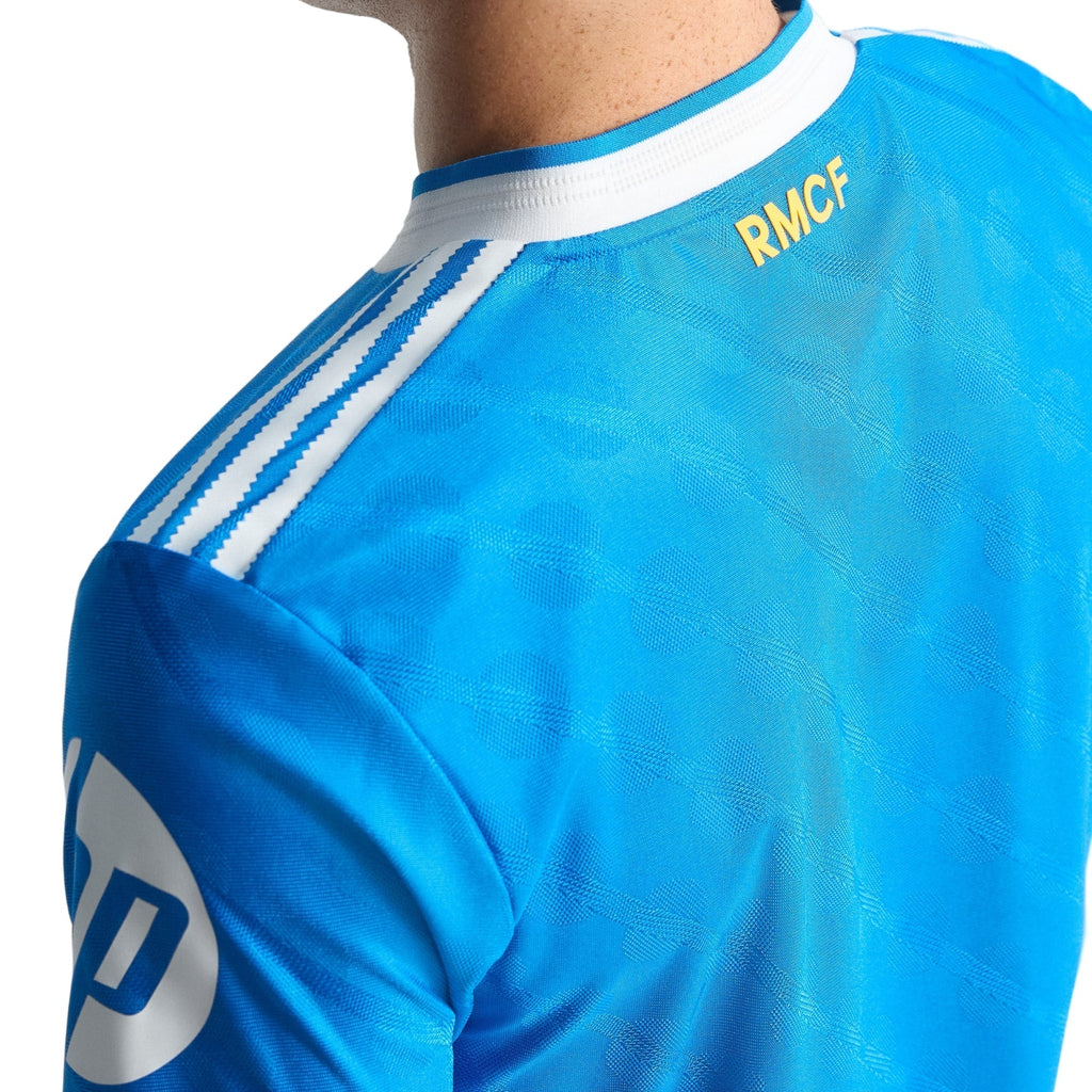 adidas Men's Rudiger Real Madrid 25/26 Authentic Third Jersey w/ Champions League Patches (Blue)