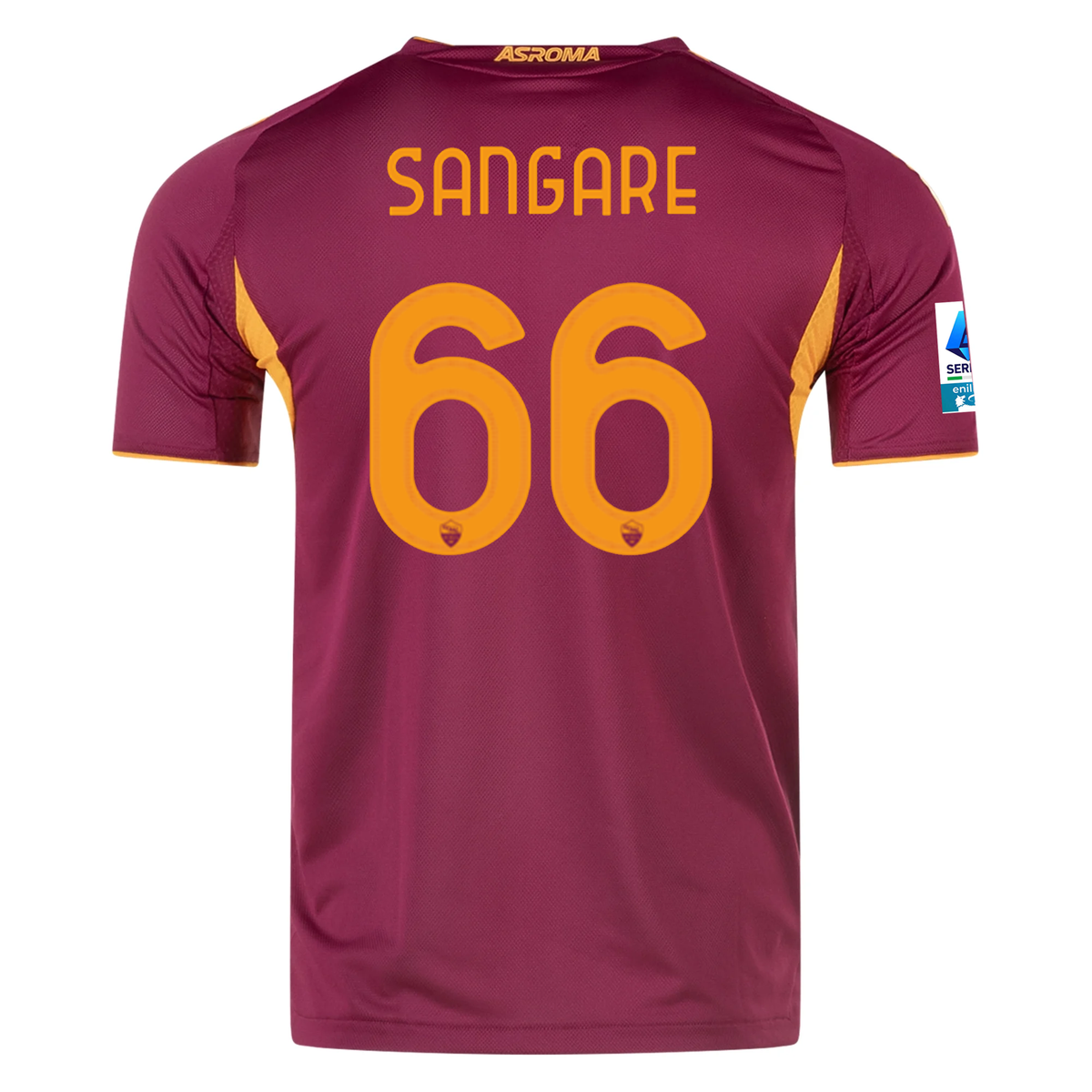 adidas Roma Authentic Buba Sangaré Home Jersey w/ Serie A Patch 25/26 (Burgundy)