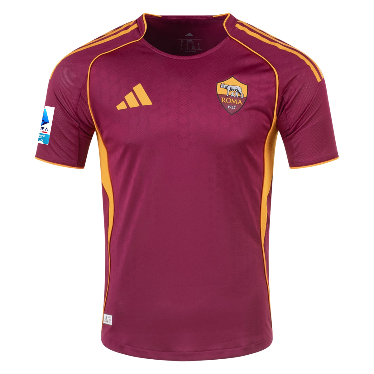 adidas Roma Authentic Tommaso Baldanzi Home Jersey w/ Serie A Patch 25/26 (Burgundy)
