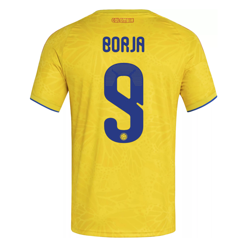 adidas Men's Borja Colombia 2026 Authentic Home Jersey (Impact Yellow)