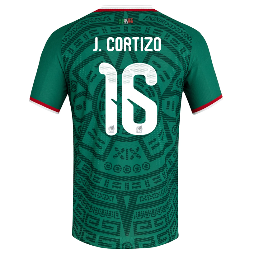 adidas Men's J. Cortizo Mexico Authentic Home 2026 World Cup Jersey (Bold Green)