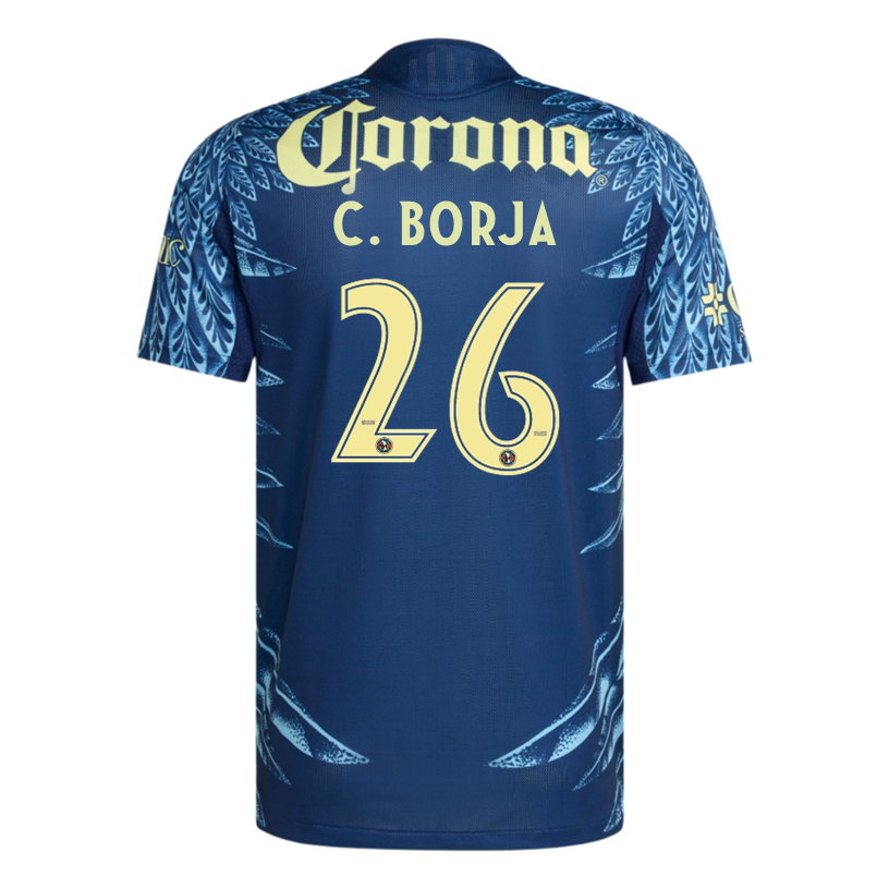 adidas C. Borja Men's Club América 25/26 Authentic Away Jersey (Blue)