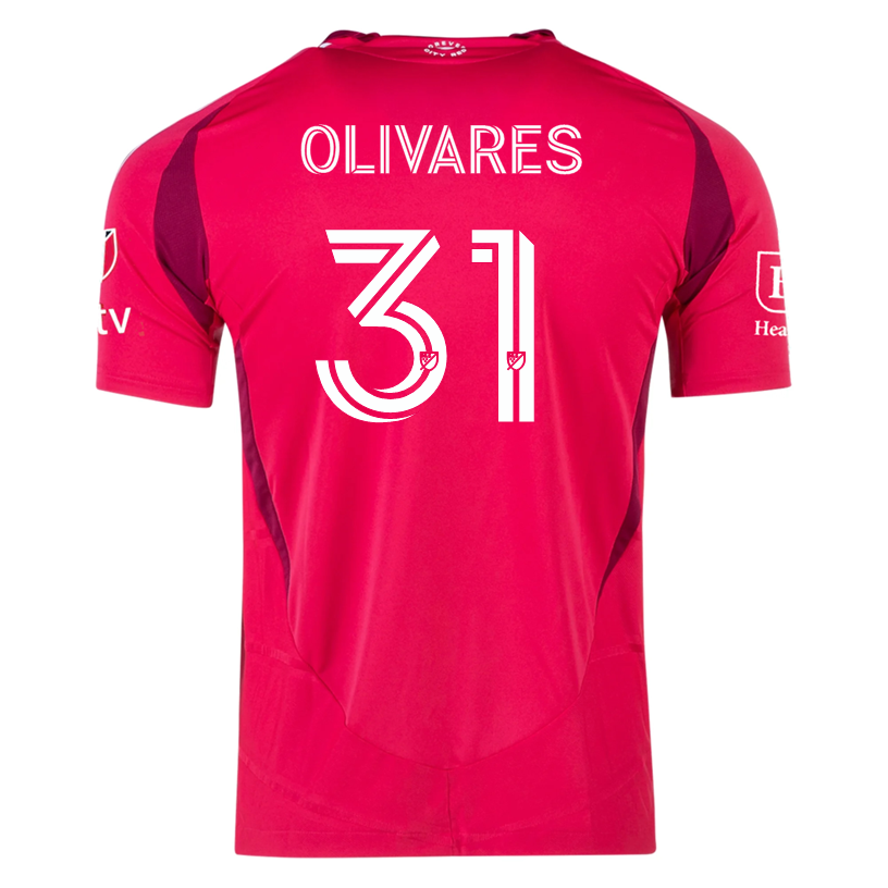 adidas Christian Olivares St. Louis FC Authentic Home Jersey 25/26 (Power Pink)