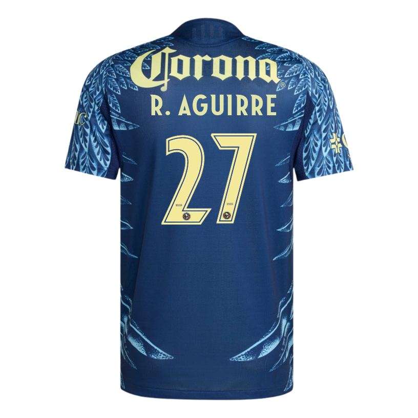 adidas R. Aguirre Men's Club América 25/26 Authentic Away Jersey (Blue)