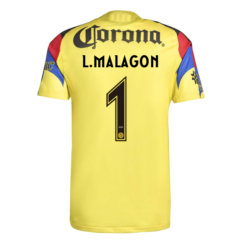 adidas L. Malagon Men's Club America 25/26 Authentic Home Jersey (Yellow)