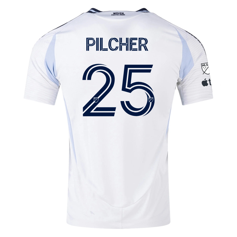 adidas San Diego FC Authentic Ian Pilcher Away Jersey 25/26 w/ MLS & Apple Patch (White)
