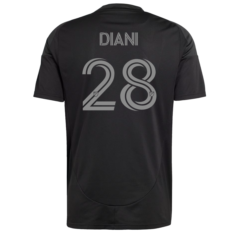 adidas Djibril Diani Charlotte FC Away Jersey 25/26 (Black)