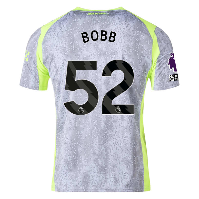 Puma Men's Manchester City Bobb Third Jersey w/ EPL + No Room For Racism Patches 25/26 (Cool Weather/Pro Green)