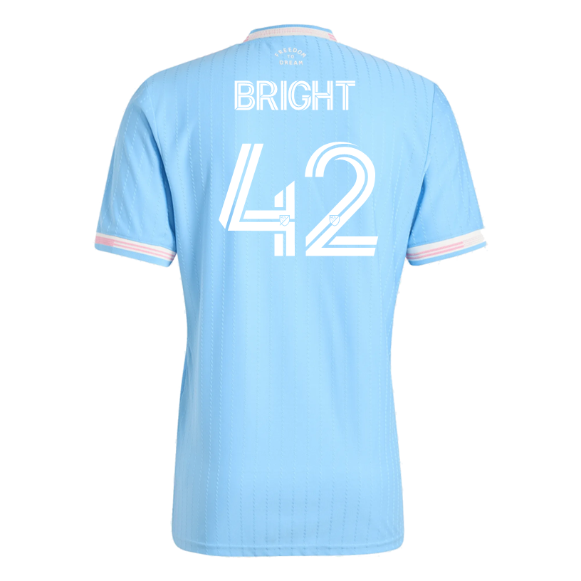 adidas Bright Inter Miami Authentic Third Jersey 25/26 (Blue/Pink)