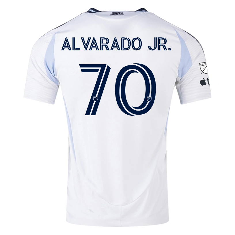adidas San Diego FC Authentic Alejandro Alvarado Away Jersey 25/26 w/ MLS & Apple Patch (White)