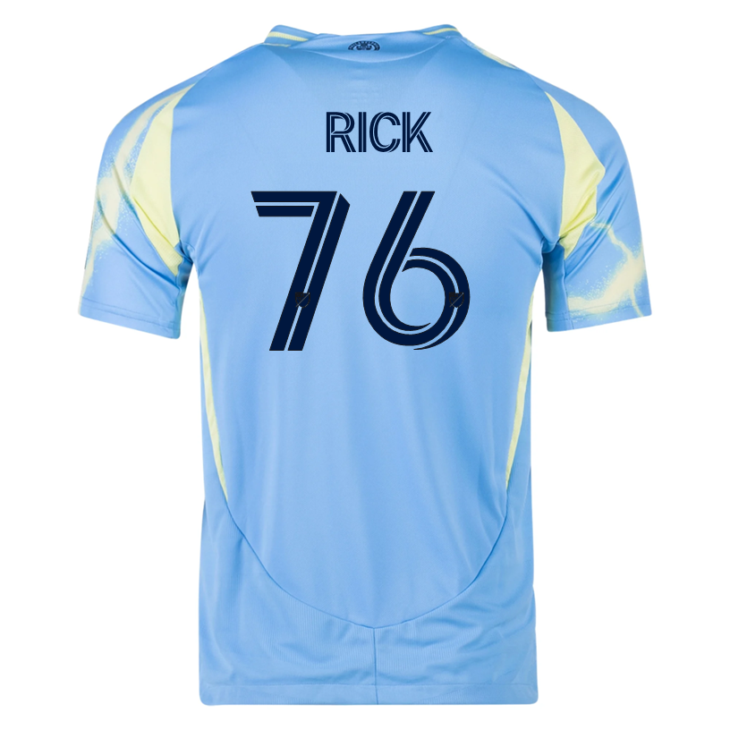 adidas Philadelphia Union Andrew Rick Authentic Away Jersey 25/26 (Blue/Yellow)