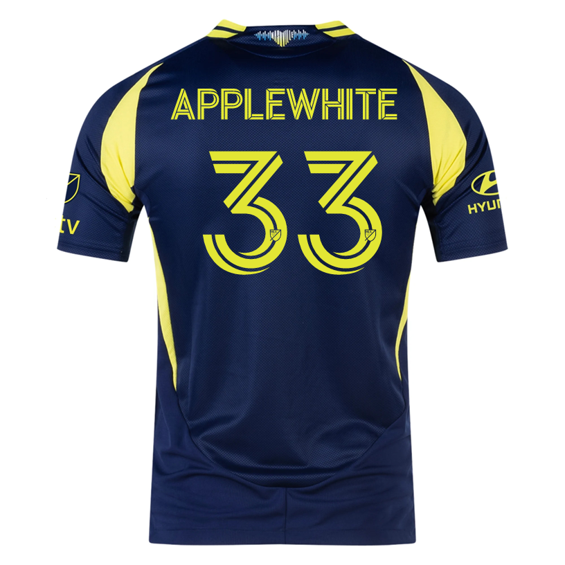adidas Nashville Authentic Chris Applewhite Away Jersey w/ MLS + Apple TV 25/26 (Tena Blue)