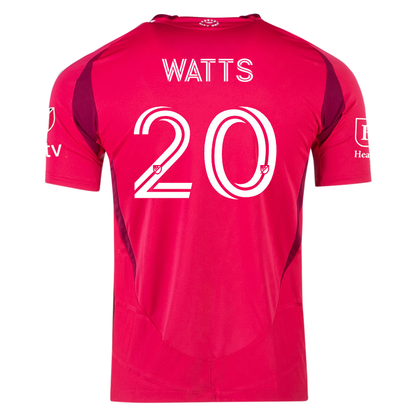 adidas Akil Watts St. Louis FC Authentic Home Jersey 25/26 (Power Pink)
