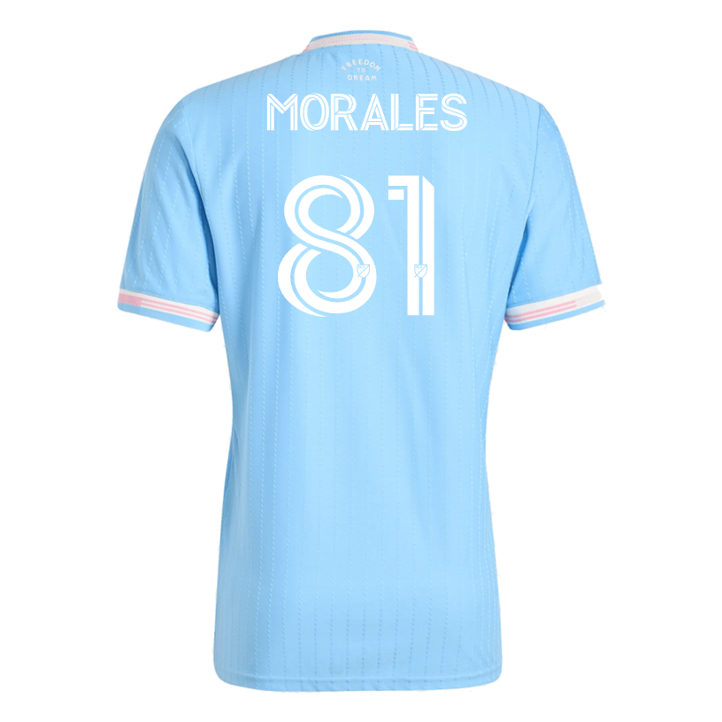 adidas Morales Inter Miami Authentic Third Jersey 25/26 (Blue/Pink)
