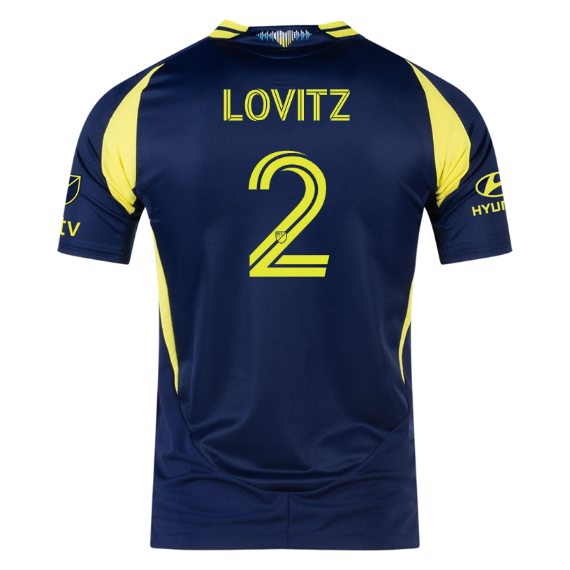 adidas Nashville Authentic Dan Lovitz Away Jersey w/ MLS + Apple TV 25/26 (Tena Blue)