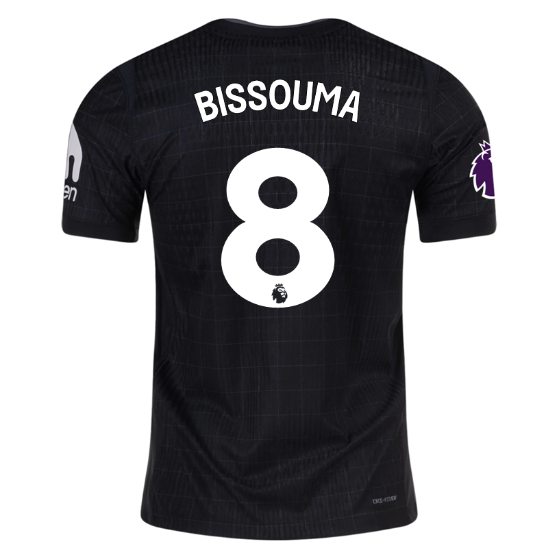 Nike Bissouma Tottenham Hotspur Authentic Away Jersey 25/26 w/ EPL Patch (Black/Iron)