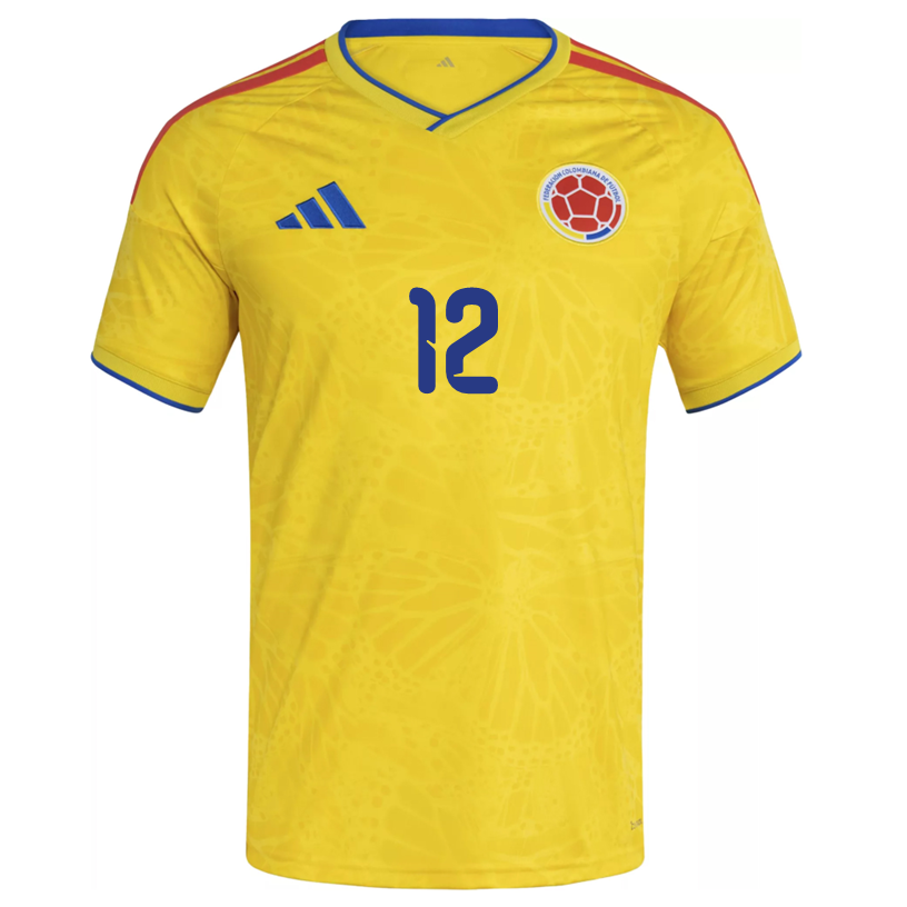adidas Men's Vargas Colombia 2026 Home Jersey (Impact Yellow)